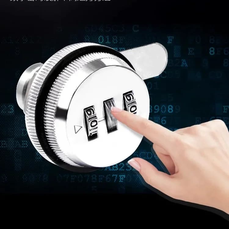 Serratura con password a combinazione a 3 cifre Serratura con codice Smart Cam da 20 mm in lega di zinco per hardware di sicurezza per porta dell'armadio della cassetta postale