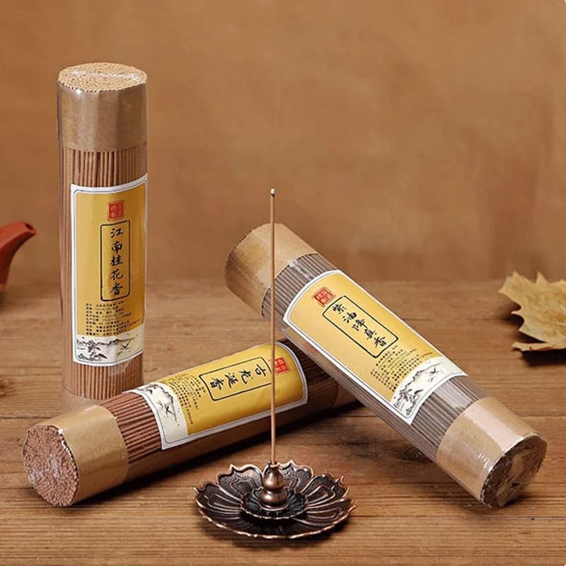 150g circa 300 pezzi sottili bastoncini di incenso naturale Laoshan legno di sandalo 21 cm Nha Trang Stick incenso soggiorno fragranza