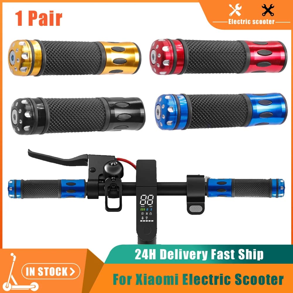 Manubrio per scooter elettrico Lega di alluminio + Gomma Accessori di modifica antiscivolo Manopole per Xiaomi M365 1S PRO Pro2 Parte