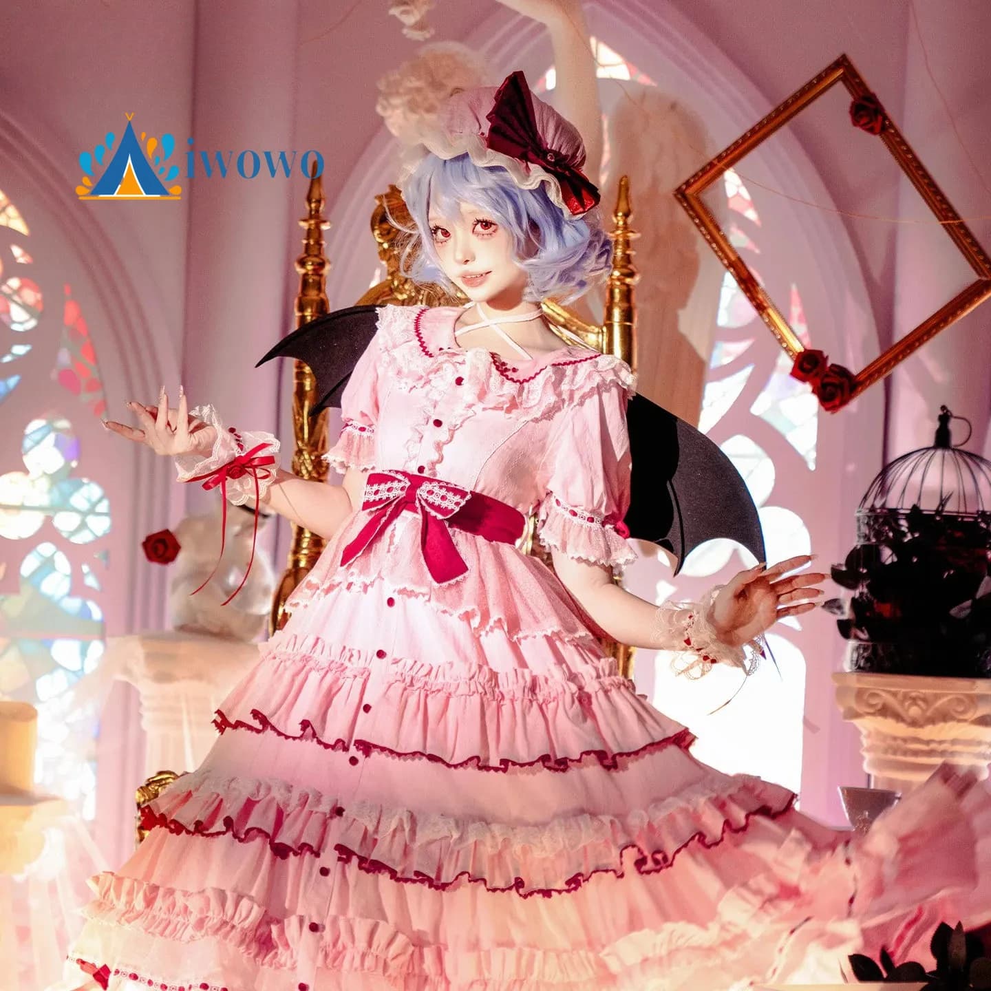 Costume cosplay Touhou Project Remilia Scarlet per donna, abito Lolita, edizione limitata femminile