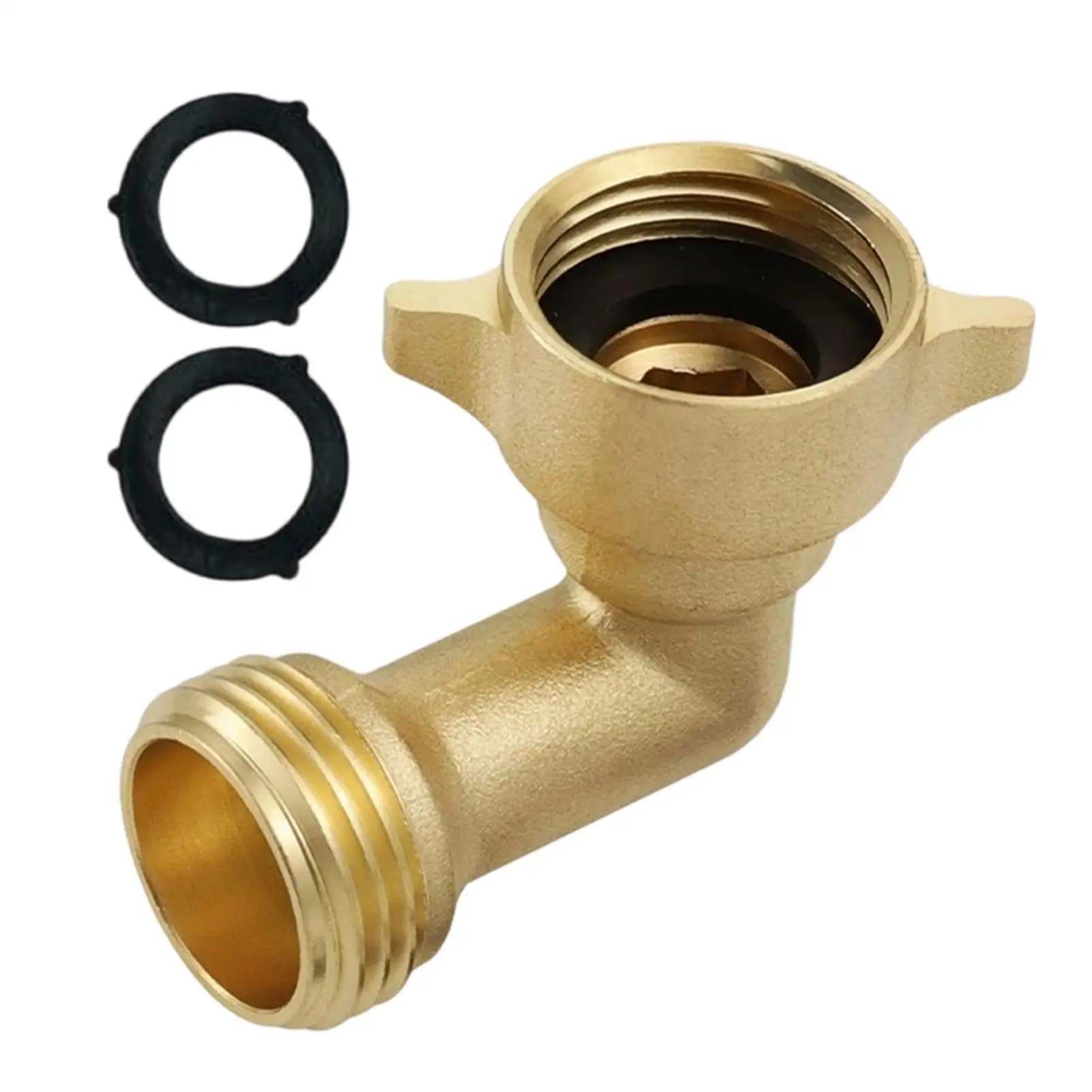 Connettori per Tubi in Ottone Anti-perdita a Gomito a 90 Gradi per Riparazione Tubi Fognari, Lavelli, Irrigazione Esterna e Cucina