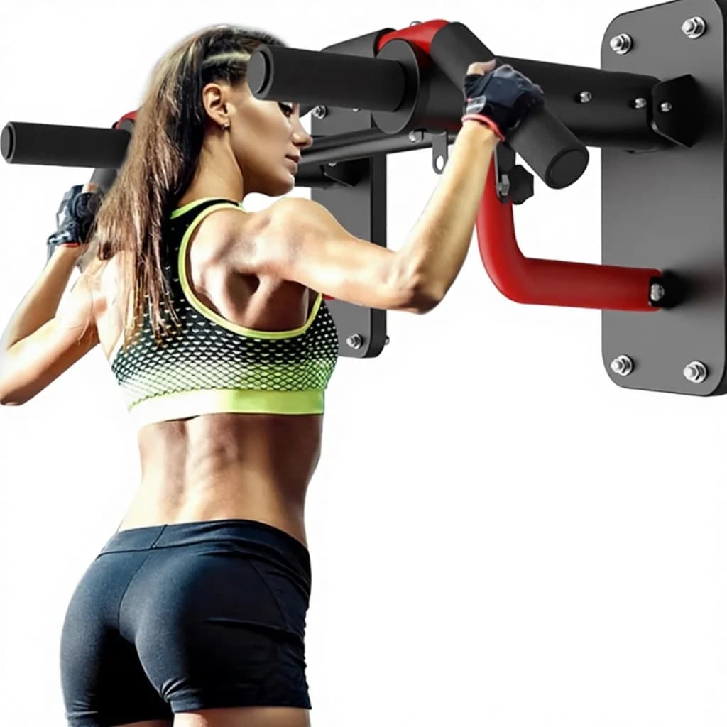 2026 Pull-Up Horizontal Bars Multi-Function Parallel Bars Foldable Reinforced Men's Home Indoor Fitness Equipment Wall Hangingpr