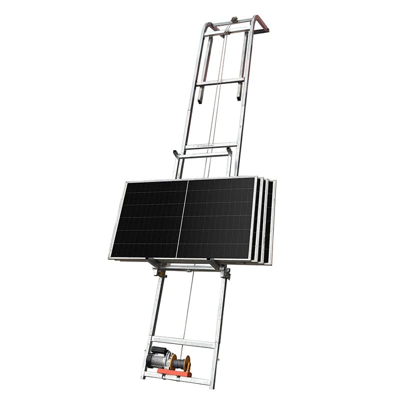 Electric Sliding Track Lift Construction Lift 220V Solar Panel Lift for Moving Glass Panels/Concrete Automatic T(Customized)