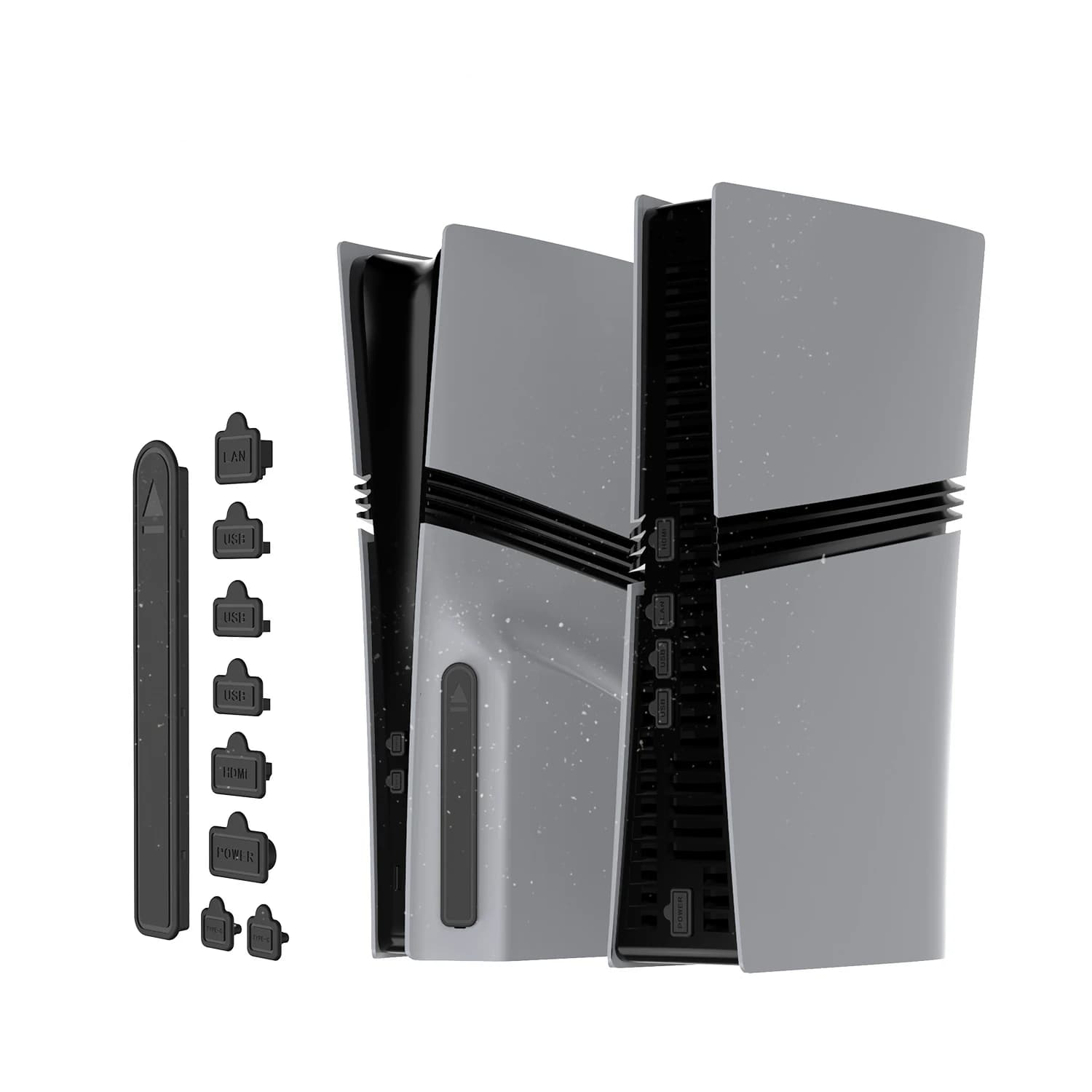 Protezione antipolvere in silicone per console PS5 /Slim/Pro Copertura antipolvere Spina antipolvere per accessori console di gioco PS5 /Slim/Pro