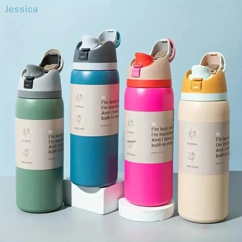 ☆ Stainless Steel Thermal Bottle, Portable Water Bottle for Sport, Thermos and Vacuum Bottles
