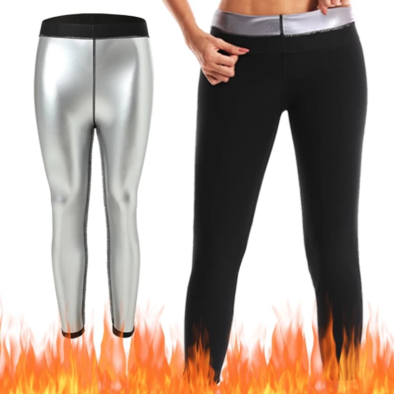 Women Sweat Sauna Pants Body Shaper Weight Loss Slimming Shapewear Waist Trainer Tummy Trimmer Hot Thermo Sweat Workout Leggings