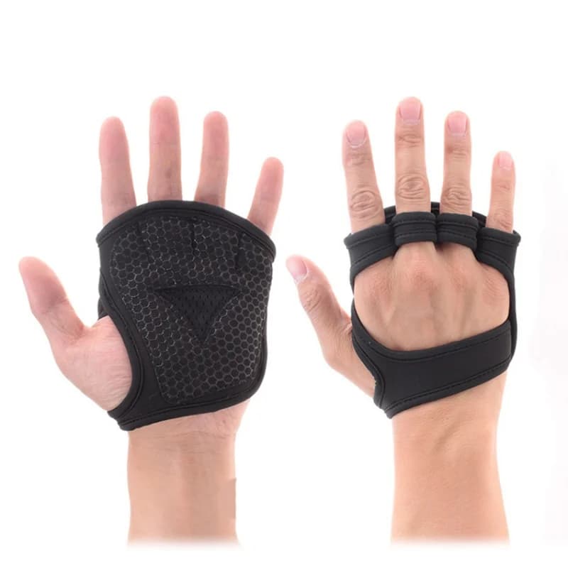 1 paio uomo donna allenamento guanti per sollevamento pesi allenamento traspirante fitness bodybuilding palestra mano polso palmo protezione guanti