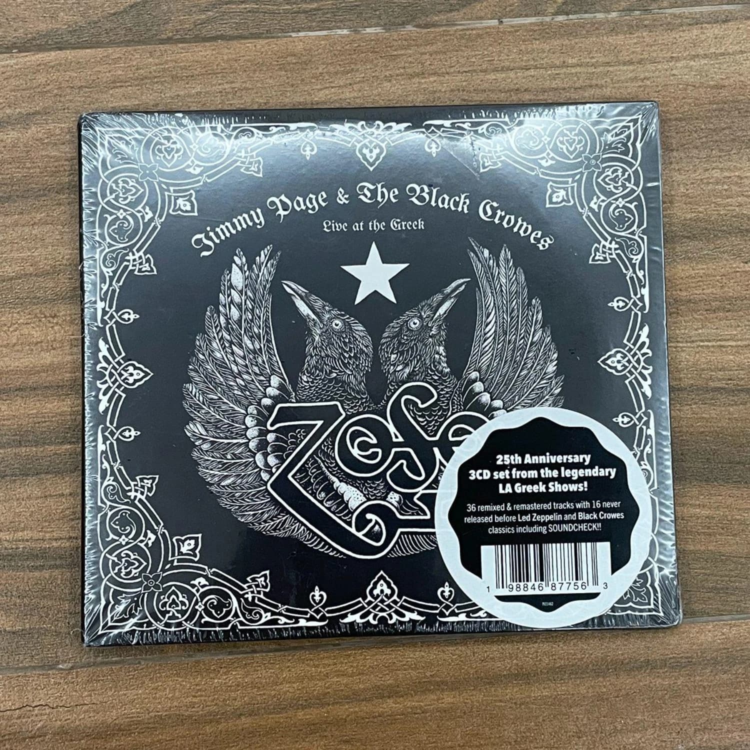 Raro edizione sigillata di Jimmy Page & The Black Crowes Live At The Greek 25th Anniversary Classic Blues Rock 3CD remasterizzato da collezione