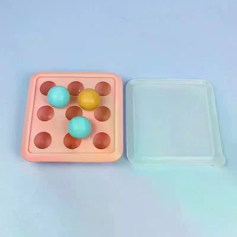 Stampo in Silicone Rotondo Poroso per Caramelle e Cioccolatini con Coperchio, per Fondente, Pudding, Cubetti di Ghiaccio, Decorazioni per Torte di San Valentino, Feste e Matrimoni