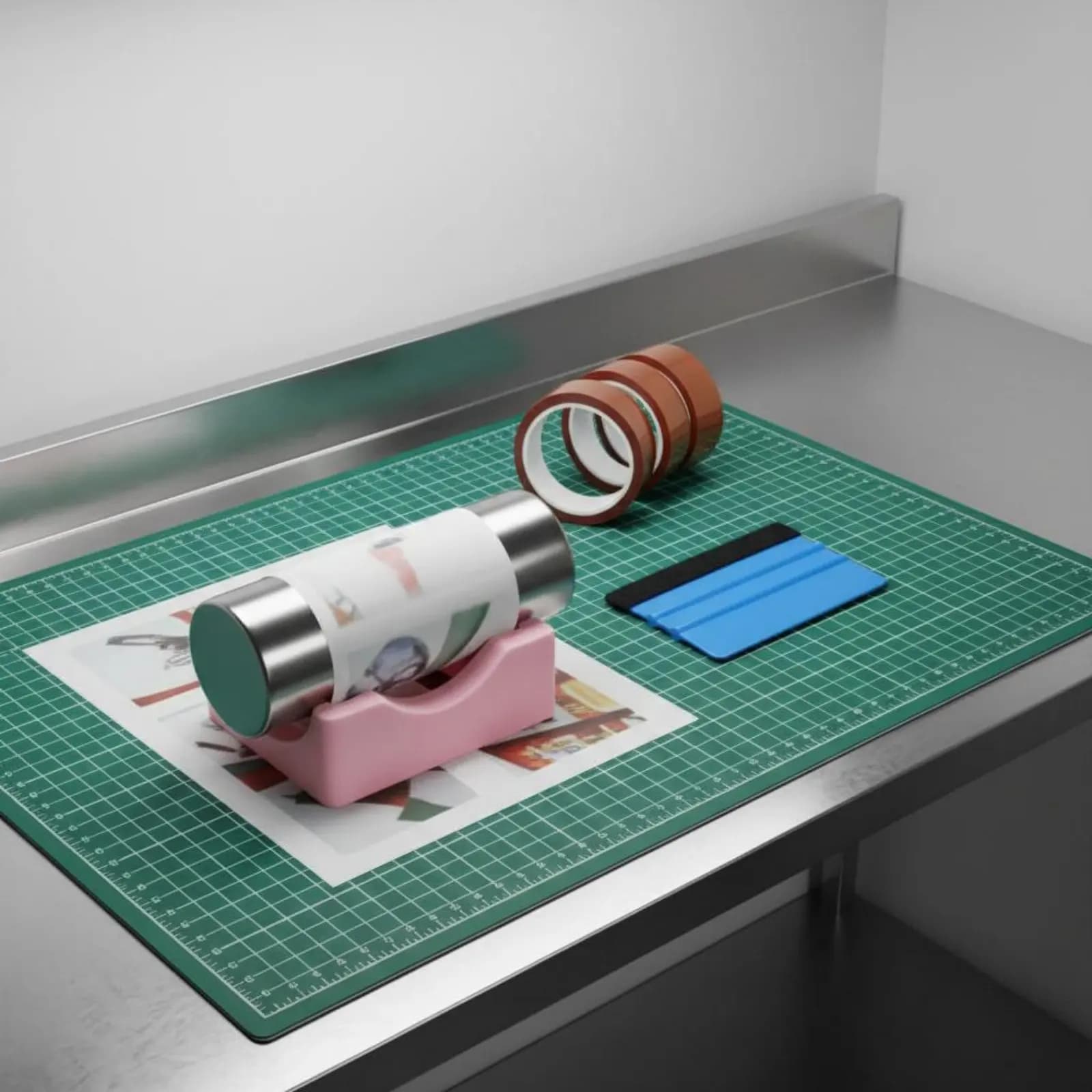 Kit di Strumenti per Sublimazione su Tumbler: Set di Supporti per Vasi Senza Residui, Supporto in Silicone per Vasi con Squeegee Anti-Deformazione