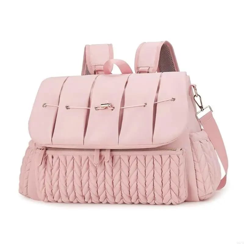 Borsa per pannolini alla con ampio spazio archiviazione, include tracolla staccabile per passeggini e per