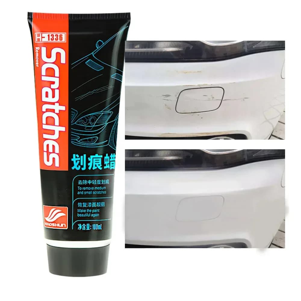 Kit Riparazione Graffi Auto, Cera Lucidante, Crema per la Cura della Vernice, Strumenti per la Pulizia e la Rimozione dei Graffi