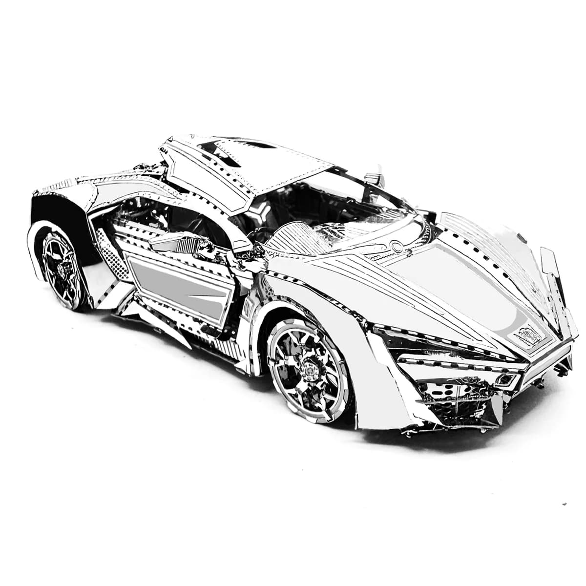 Kit puzzle 3D in metallo per auto, puzzle fai da te tagliato al laser, puzzle per bambini, giocattoli puzzle