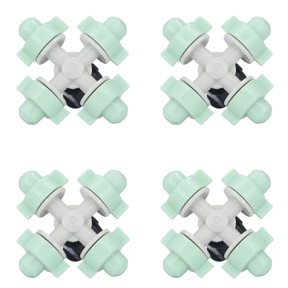 10 Set Durable Plastic Misting Nozzle Fits 4/7mm Hose Quick Connect Drip Sprinkler Head Mist Irrigation Head Gardening Use