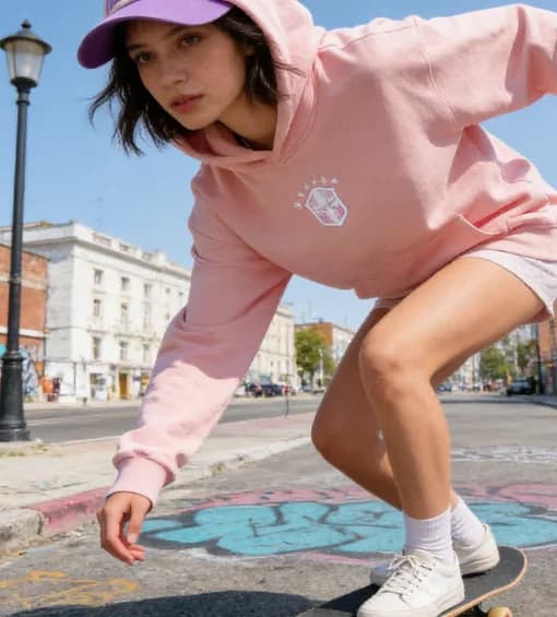 Cotton embroidery pullover loose hoodie for men and women punk pocket outdoor sports shirt streetwear style