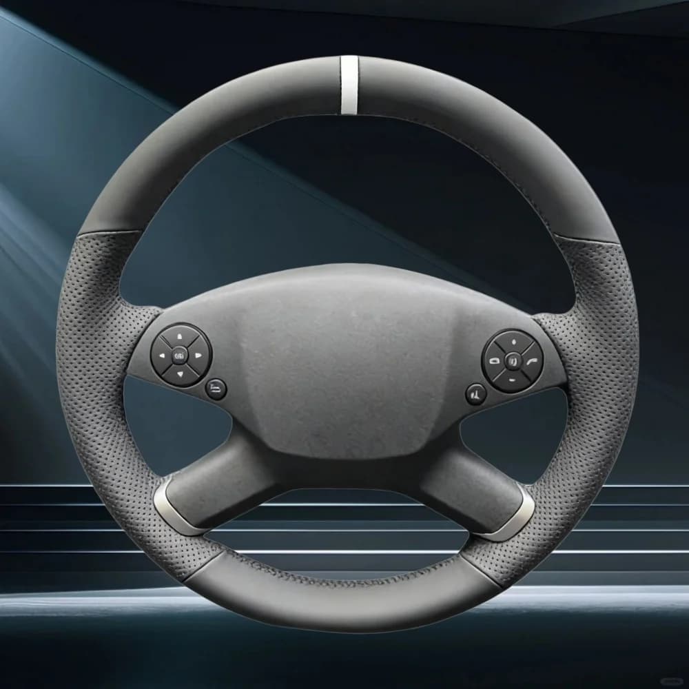 Artificial Leather Cover Drilled Mano Stitch 2007 - 2011 for Mercedes Benz Class C W204 Car Accessories