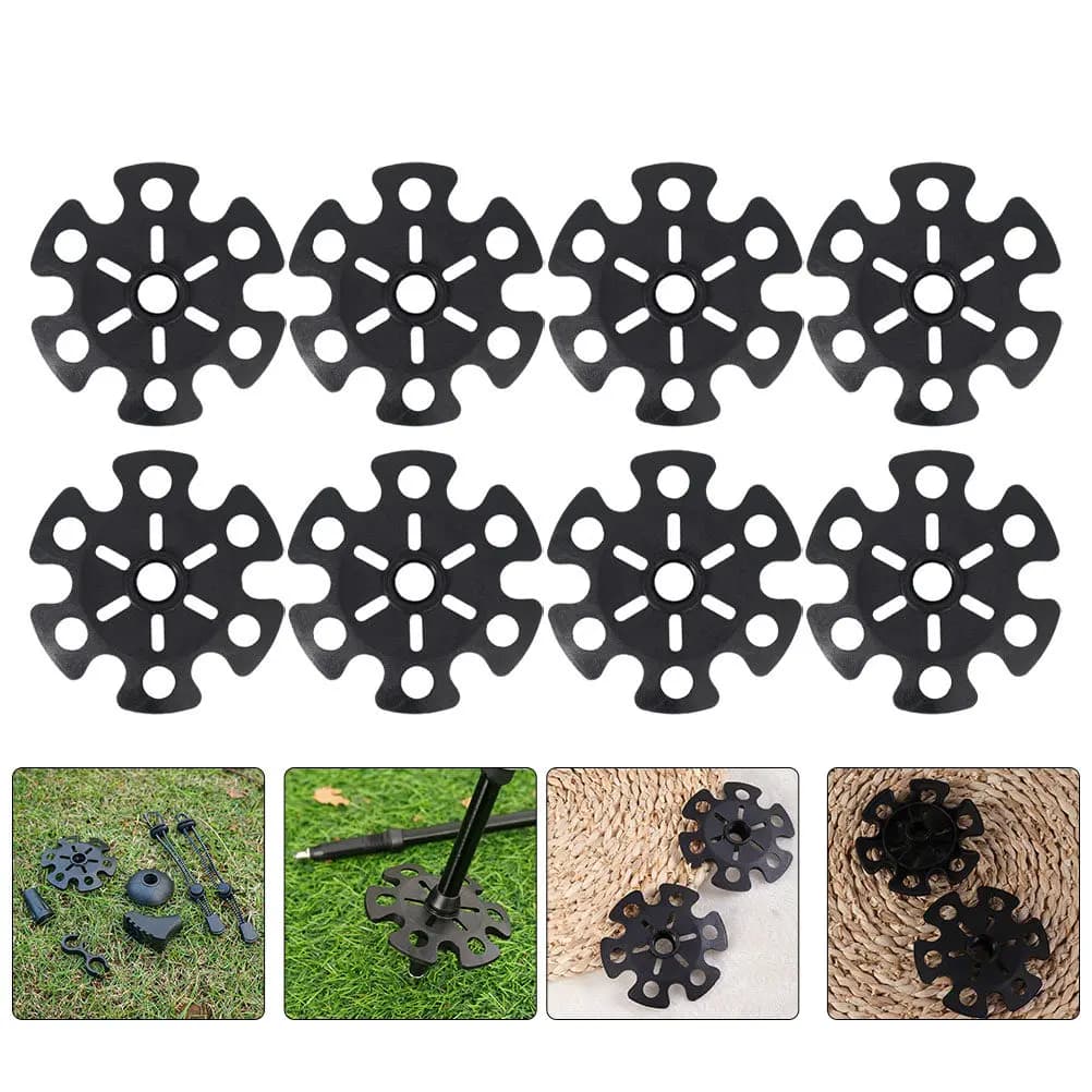 12Pcs Hiking Pole Protectors Rubber Trekking Pole Covers Anti-Wear Walking Stick Pads Outdoor Climbing Accessories