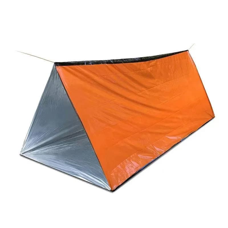 Portable Outdoor Disaster Relief Tent Camping Temporary Simple Sleeping Bag Warm First Aid Blanket Single-Layer Aluminum Film Tr