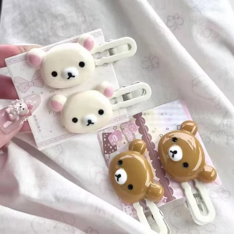 Set of cute bears, preppy headdress, plastic hair, sweet accessories, gifts for friends