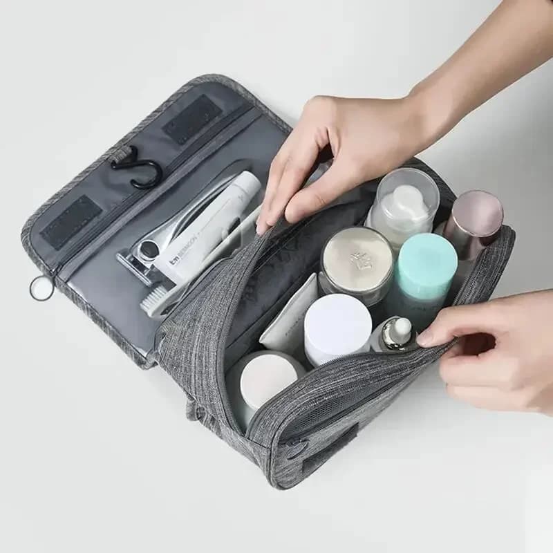 Borsa da Viaggio Impermeabile in Oxford, Beauty Case da Appendere, Organizer per Cosmetici per Uomini e Donne in Viaggio d'Affari