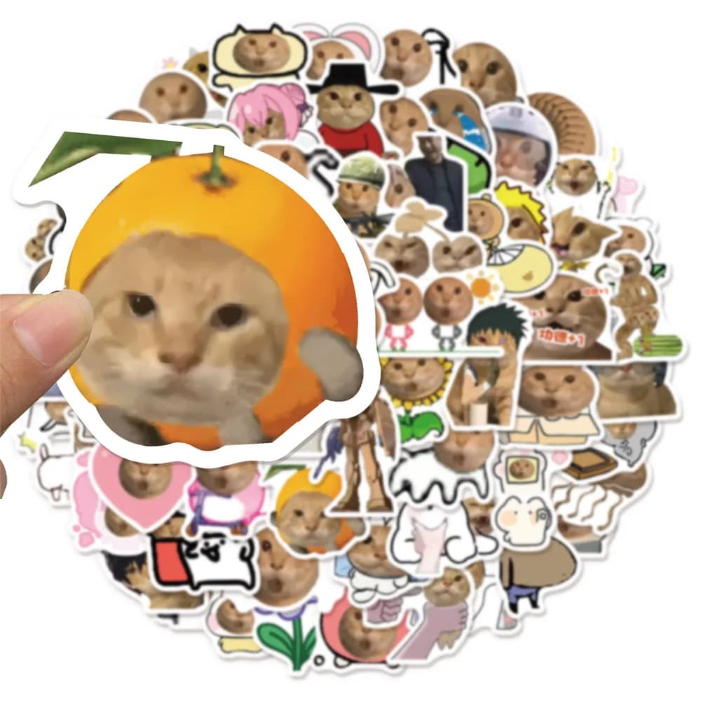 70PCSFunny Spider Old Cat Network Popolare Divertimento Graffiti Adesivi Manuale fai da te Scrapbook Notebook Tablet Adesivi giocattolo