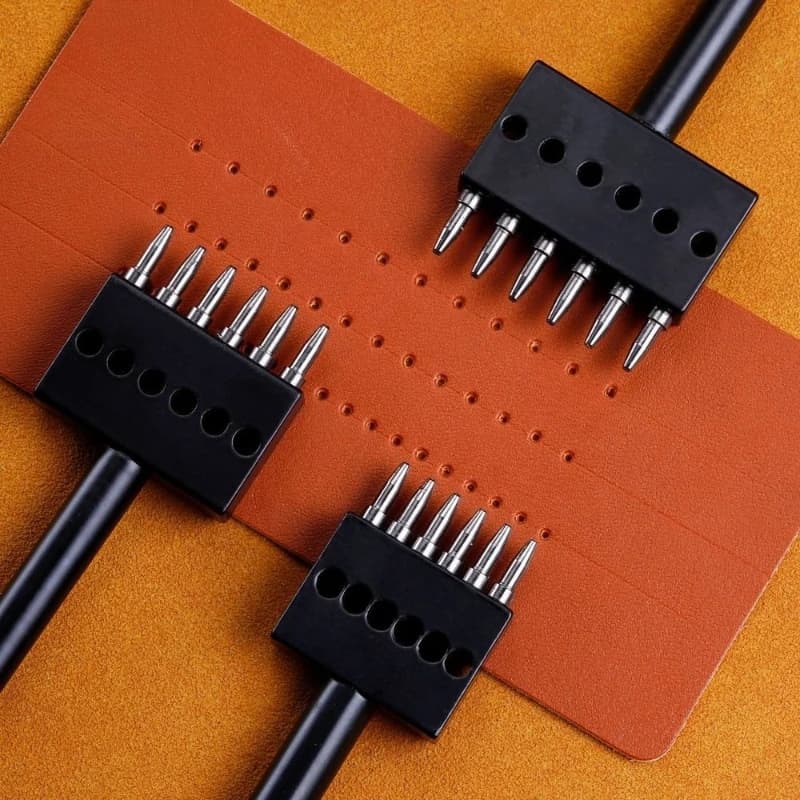 5mm Leather Process Round Holes Fila Punch Leather Bag DIY/Scarpe/Subcowberries Hand Stitching Hole Auxiliary Punching Tools