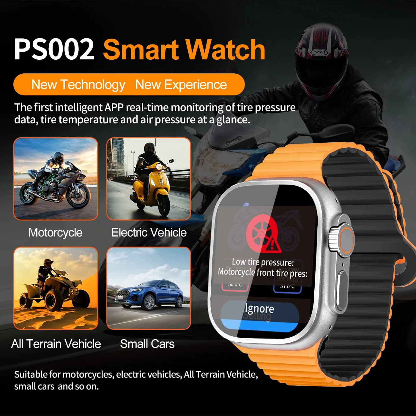 2026 TopDiag PS002 Smartwatch for Pneumatic Pressure Monitoring, TPMS Sensor, Automotive Diagnostic Tool