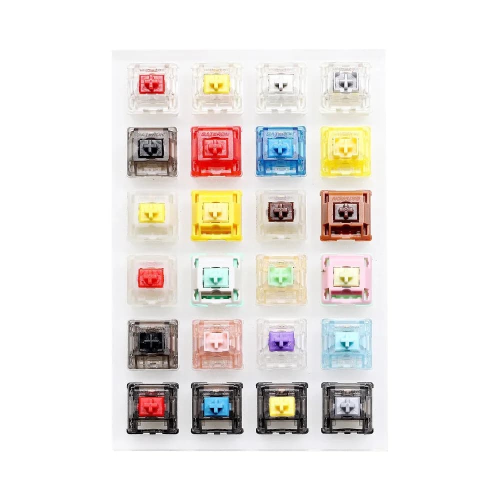 Interruttore acrilico Tester interruttore Gateron interruttore Huano per tastiera meccanica Pro giallo rosso bianco argento inchiostro nero blu cappuccio giallo