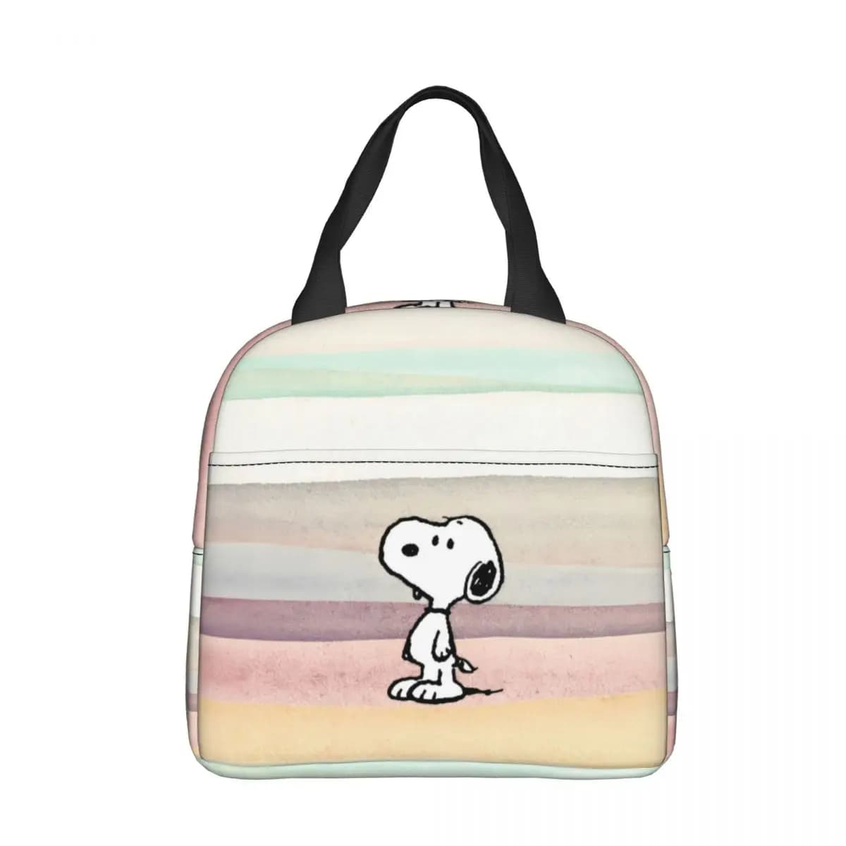 S-Dog-Snoopies Cartoon Insulated Lunch Bags Thermal Bag Reusable Large Tote Lunch Box Food Storage Bags Work Outdoor