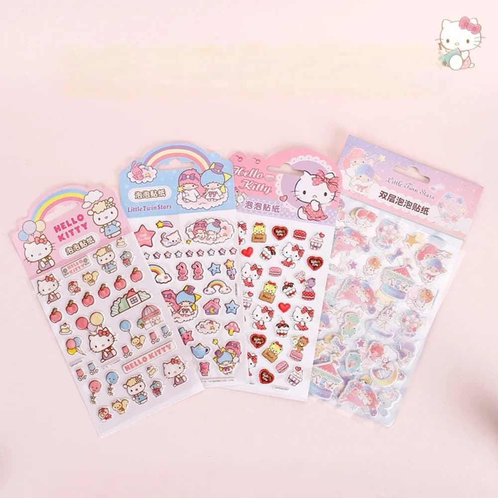 Adesivi originali Sanrio Hello Kitty Cartoon per telefono, chitarra, laptop, notebook, valigia, adesivi impermeabili, giocattoli per ragazze, regali