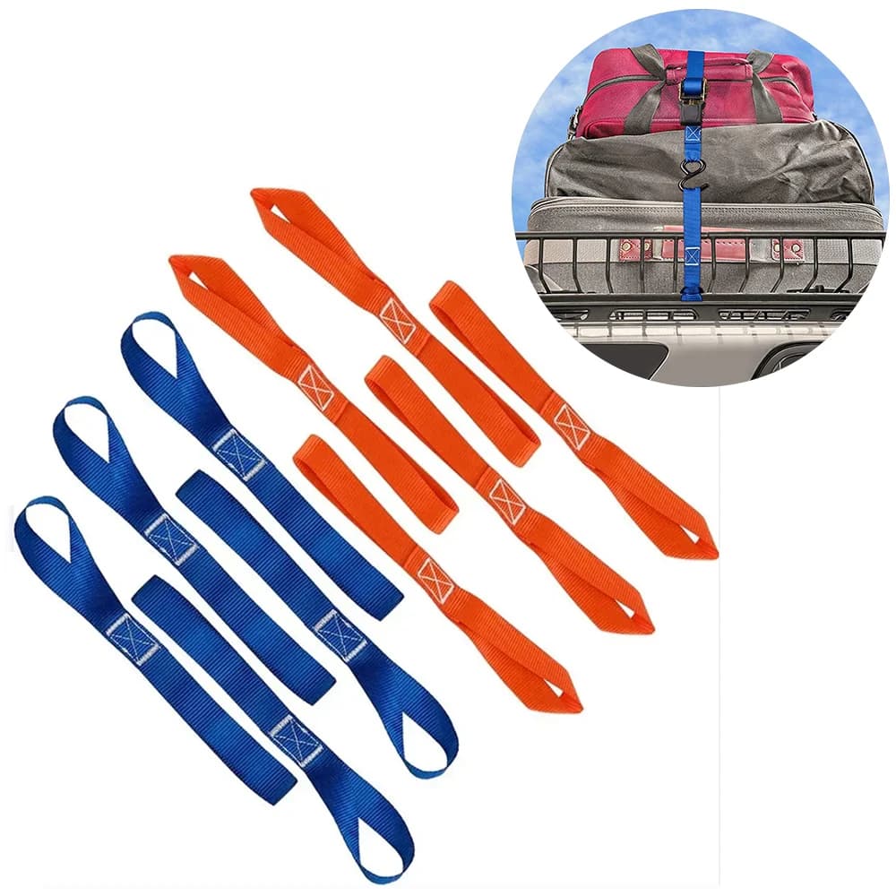 5Pc Soft Loop Tie Down Straps o fissaggio ATV moto scooter Dirt Bikes Lawn Mutipurpose Motor Tie Down s cinghie per bagagli