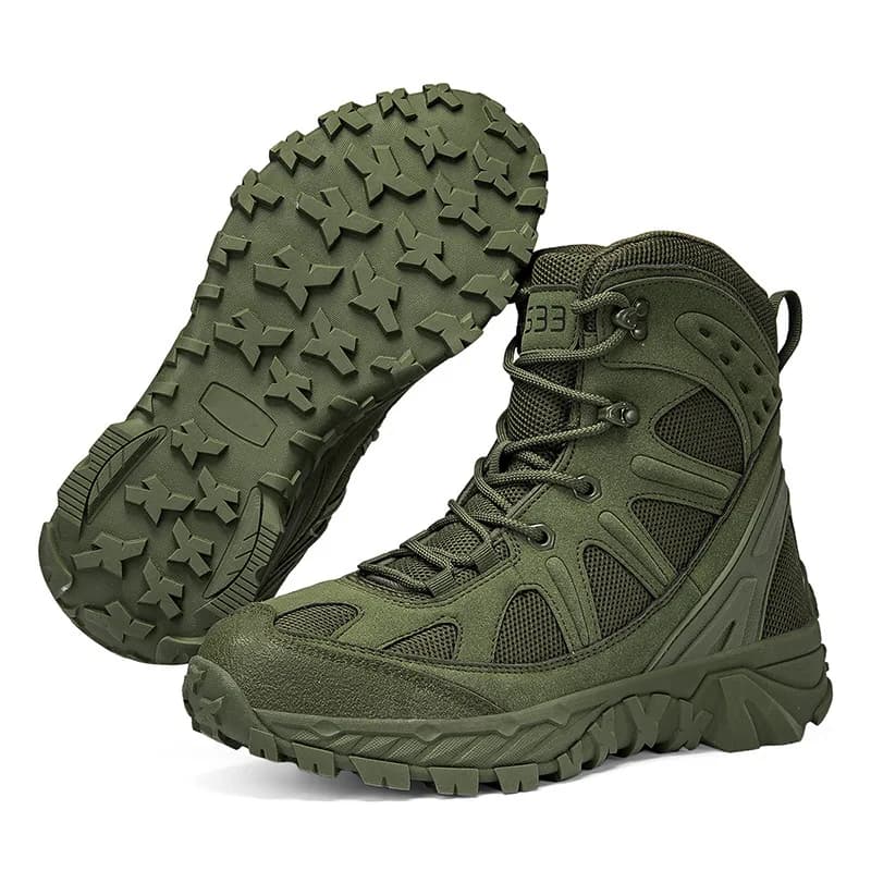Mens Tactical Boots Durable Slip Resistant Outdoor Hiking Trekking Combat Military Work Big Size Mens 39 47 Field Training Boot