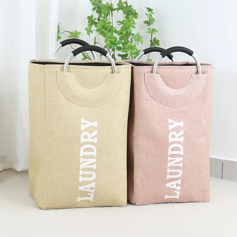 Foldable Laundry Basket Thickened Dirty Clothes Storage Bin for Bathroom Home Use