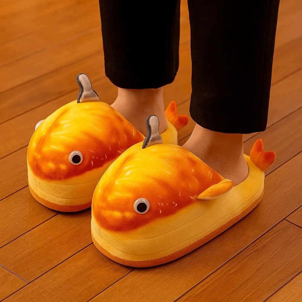 Slippers shark whale EVA shark white Soft Slippers in whale plush with thick soles Comfortable and creative winter soft slides Bedroom