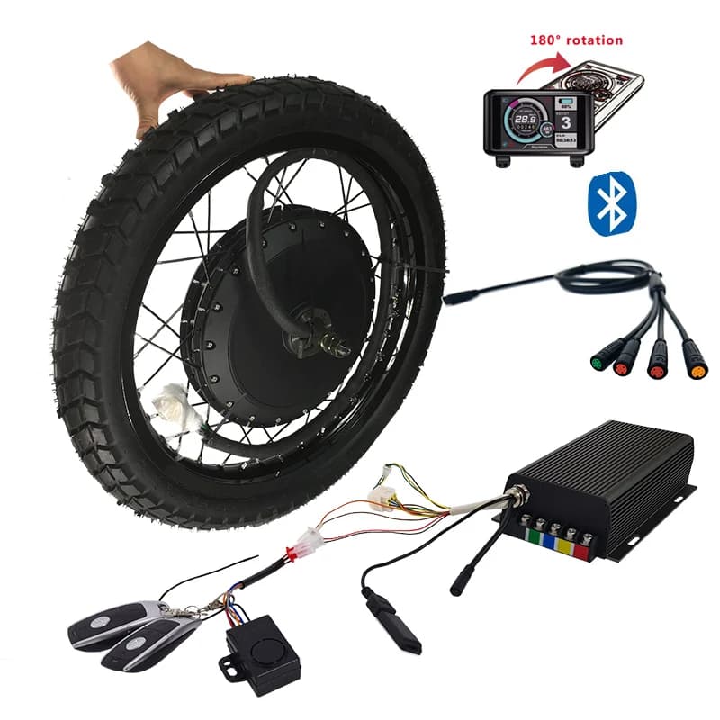NBpower/QS273 V3 72v 8000W kit Ebike 150mm Dropout moto bici elettrica ruota motore con Controller Sabovon impermeabile UKC1