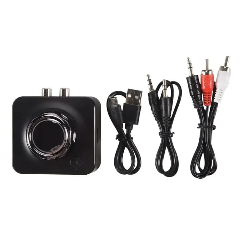 Ricevitore Audio Bluetooth 5.0 Efficiente, Adattatore Wireless Stereo 3D con Slot TF, RCA, Jack AUX 3.5mm per Auto, Altoparlanti Cablati e Cuffie