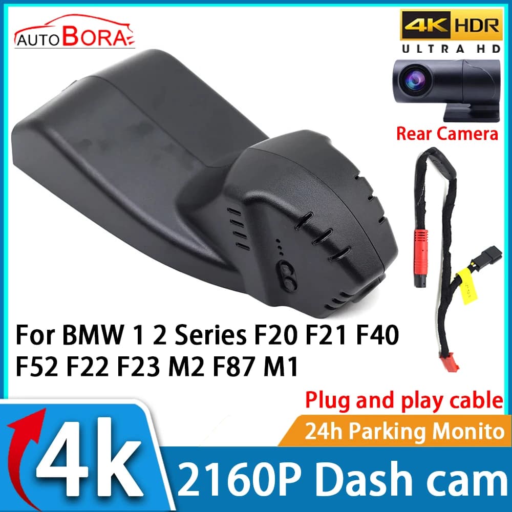 ZhuCamX Car Recorder Night Vision UHD 4K 2160P DVR Dash Cam for BMW Series 1 2 F20 F21 F52 F22 F23 M2 F87 M1