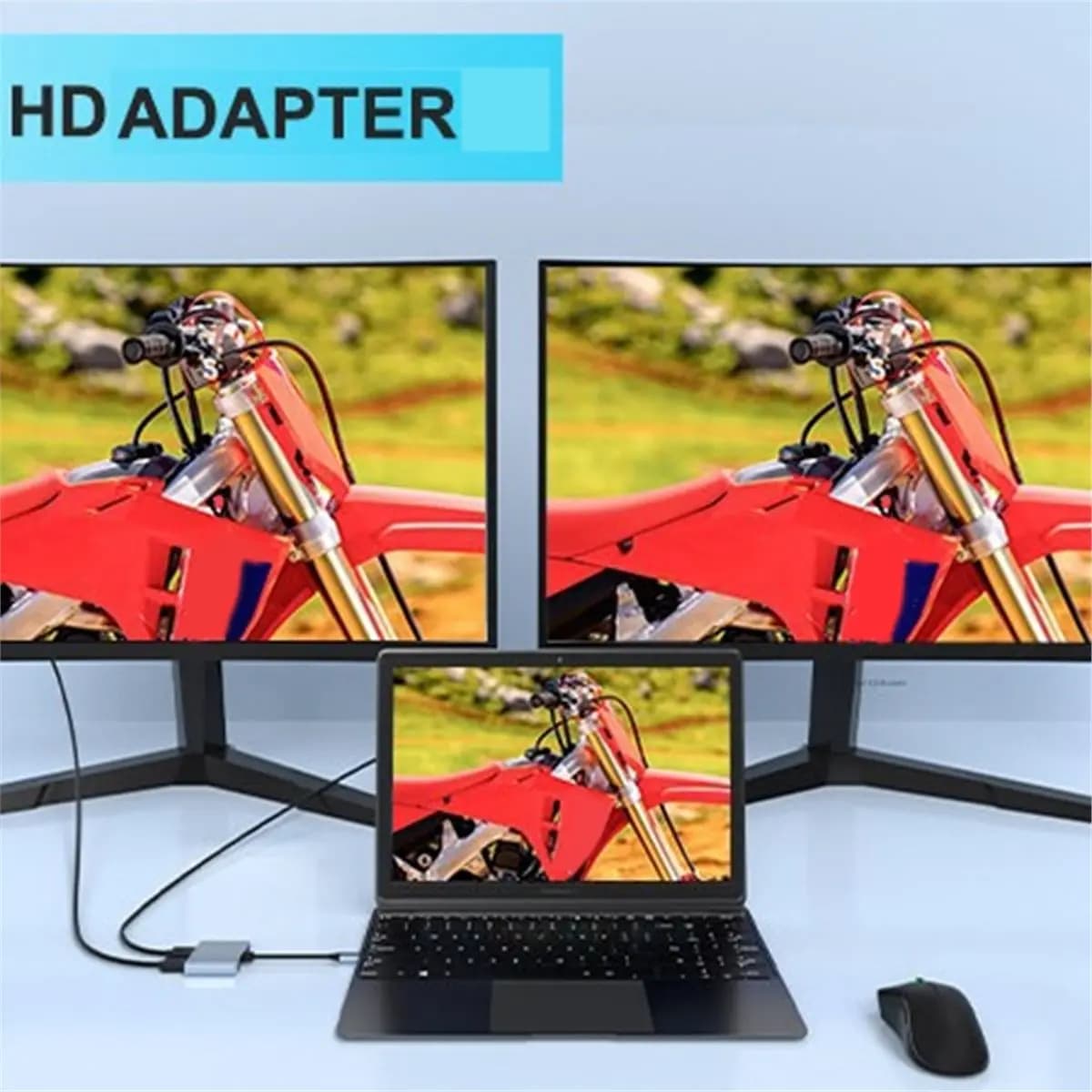 Hub di tipo C a compatibile + splitter DP Docking station di tipo C con espansione multischermo 4K 60HZ per telefono portatile