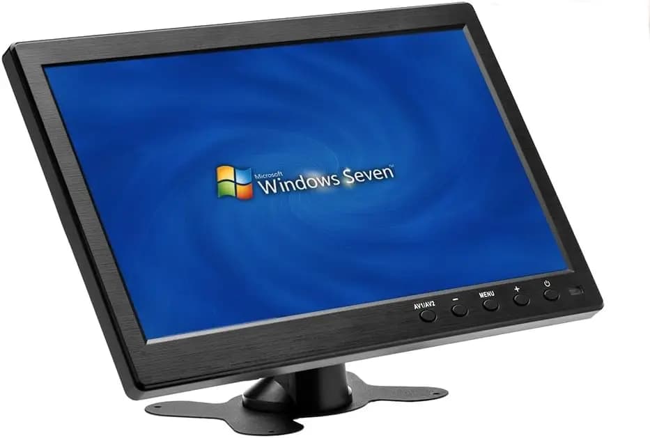 10.1 Inch Small HDMI Monitor Portable CCTV Monitors 1280x600 for PC/TV/Raspberry Pi/Camera/Gaming with BNC/AVI/VGA/HDMI