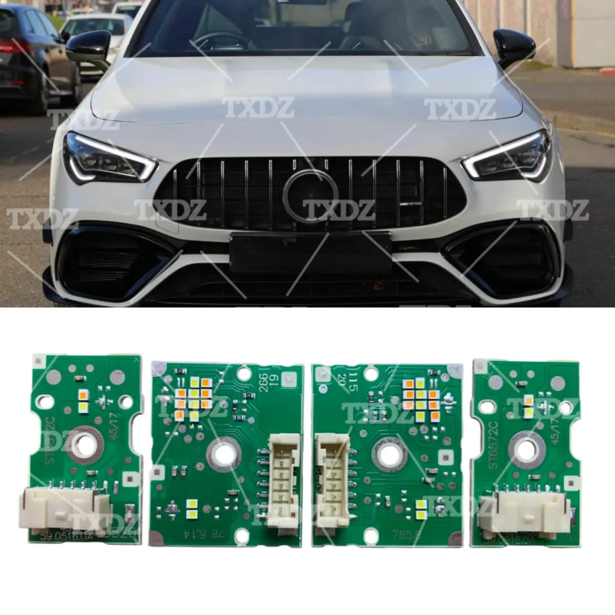 Set completo di schede LED DRL per Mercedes CLA 2020-2022 Modulo luce di marcia diurna per fari a LED