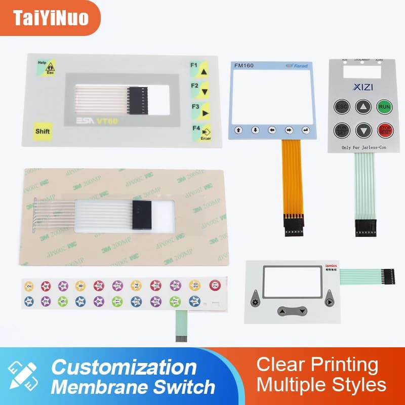 Keyboard Control Panel with Membrane Switch for Smart Devices Arduino Keyboard with Membrane Switch Flexible Printed Circuit