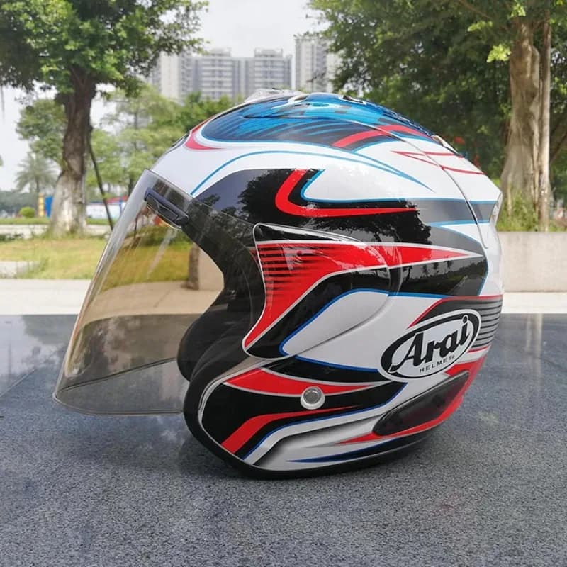 Motorcycle Helmet Open Face 3/4 Helmet SZ-Ram 3 Blue Sword Cycling Dirt Racing Motorcycle Kart Protective Helmet Capacete
