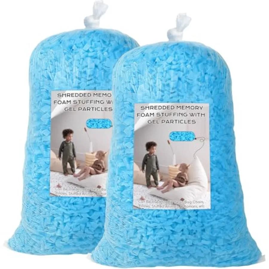 Filling for Pouf 12 lbs, Padding in Memory Foam Sminuzzato, Filling for Sacco Armchairs, Pouf padding, Pouf insert, Boxing bag filling