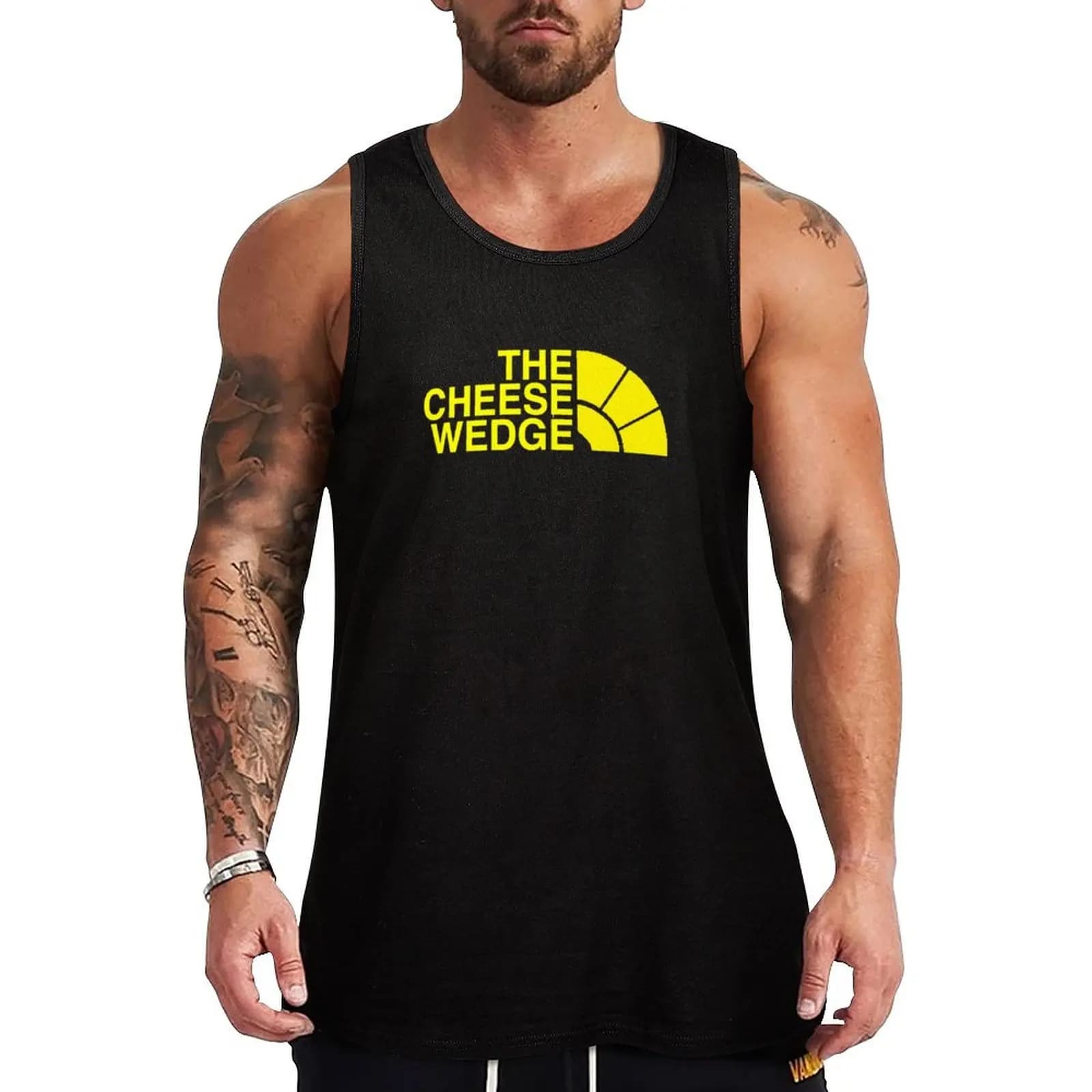Canotta sportiva The Cheese Wedge, canotta da allenamento ad asciugatura rapida senza maniche