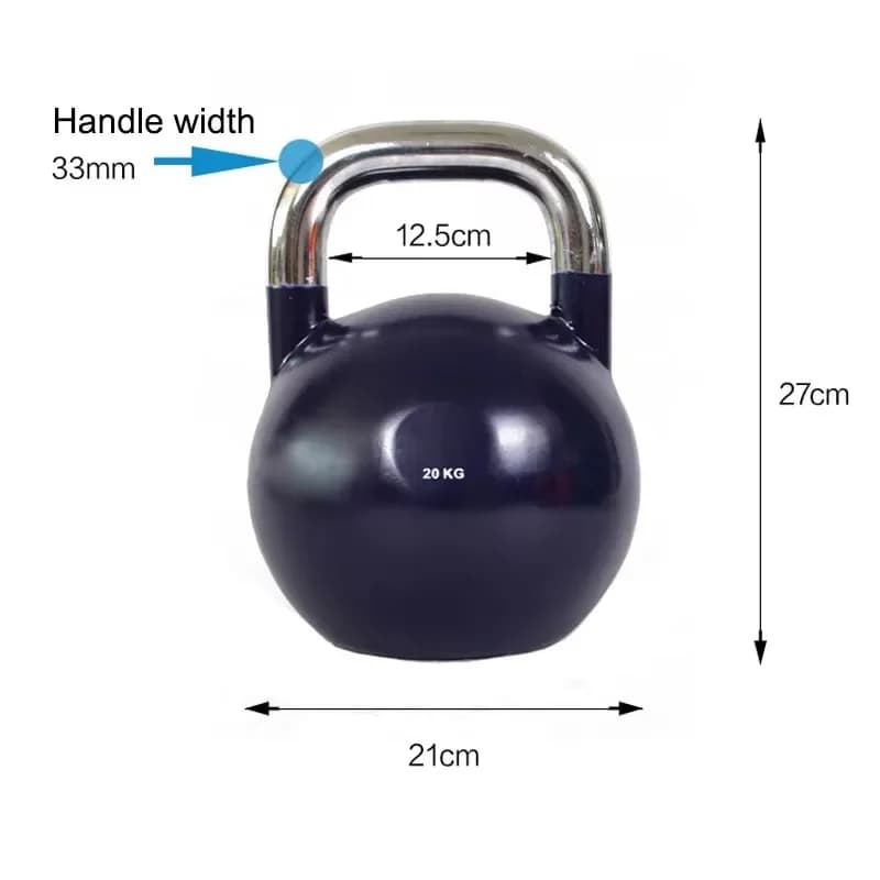 All Steel Competition Kettlebell Solid Cast Iron Build For Professional Fitness And Strength Training