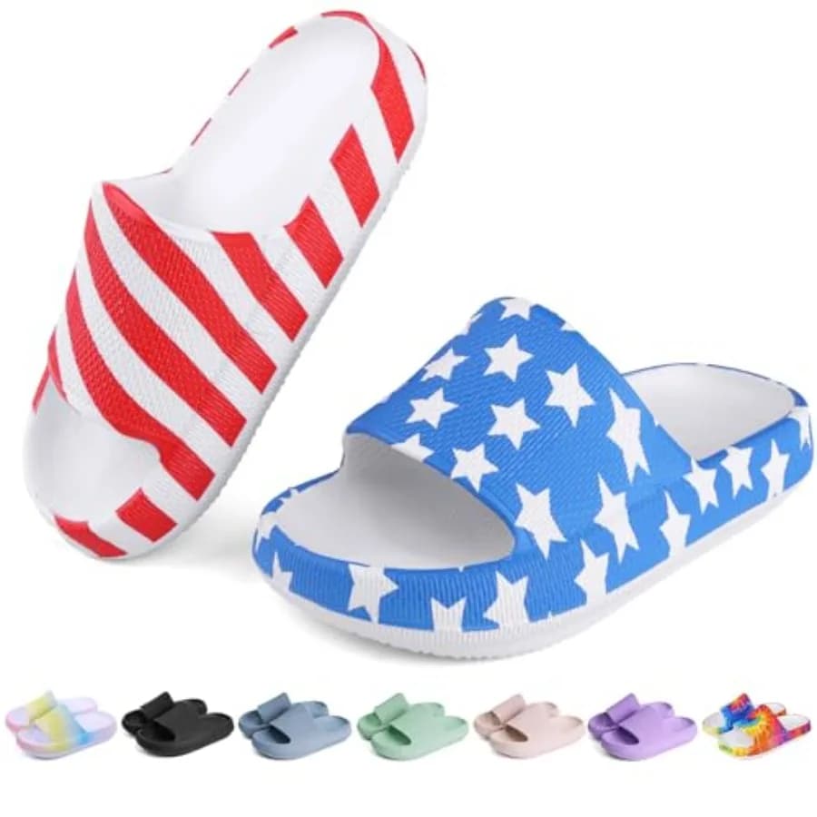 Ciabatte Cloud Slides per bambini e ragazzi, infradito da spiaggia, sandali da piscina e doccia, scarpe estive in EVA.
