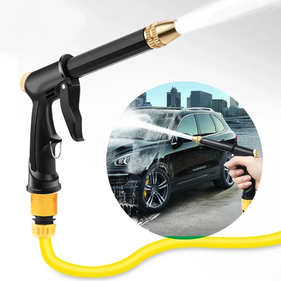 High Pressure Spray Water Gun Garden Washing Pipe Sprinkler Ugello Sprinkler Irrigation Pipe Cleaning Car Washing Tools Kit Automatic Washing Machine Guns