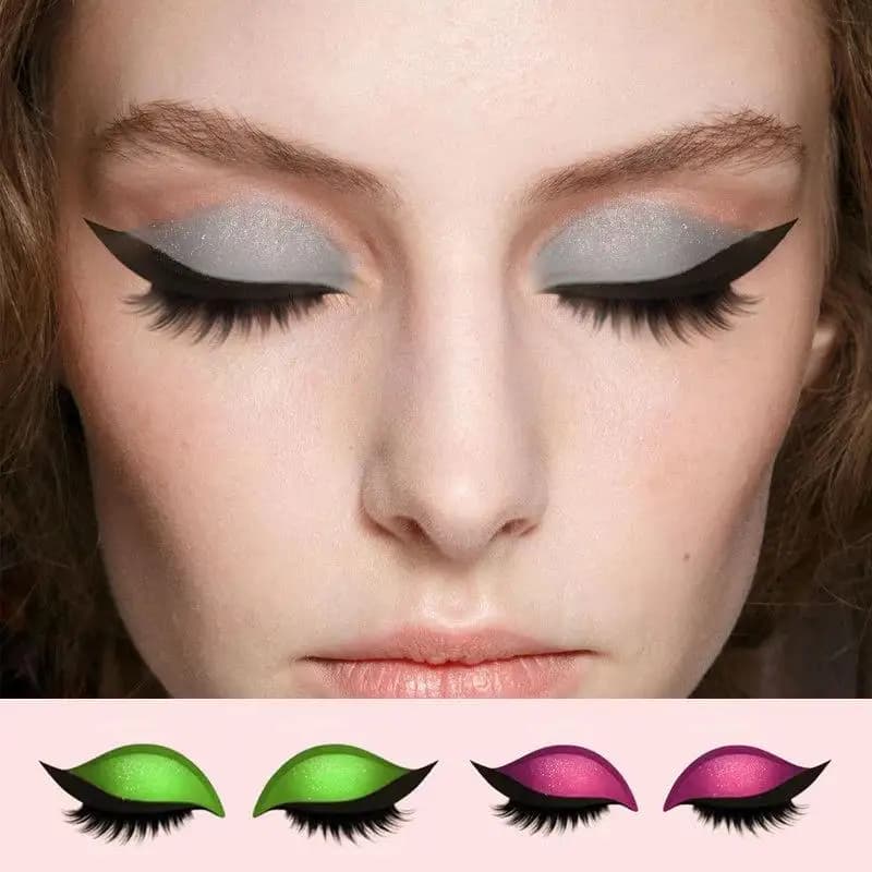 Adesivi riutilizzabili per palpebre e ciglia Ciglia finte per occhi naturali per trucco da donna Ombretto pigro Patch per ciglia Strumento per trucco pigro