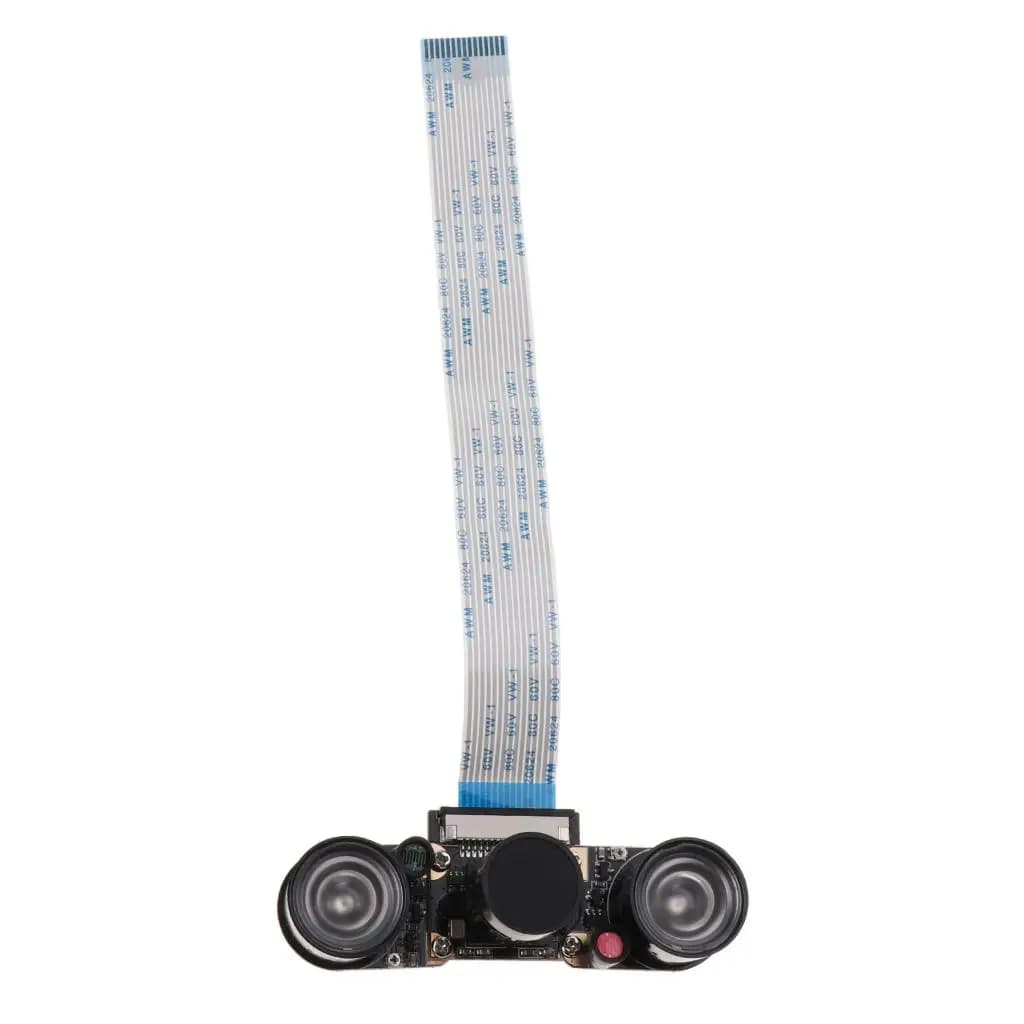 Modulo Fotocamera OV5647 con Messa a Fuoco Regolabile, Sensore a Infrarossi, Webcam 1080p per Robotica Raspberry Pi