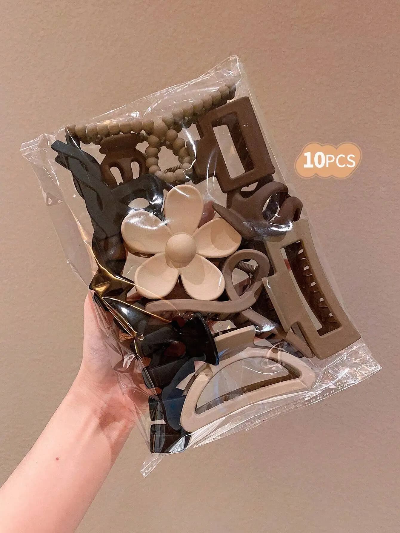 Set di fermagli per capelli da donna da 10-11 pezzi, forcine decorative alla moda per l'uso quotidiano